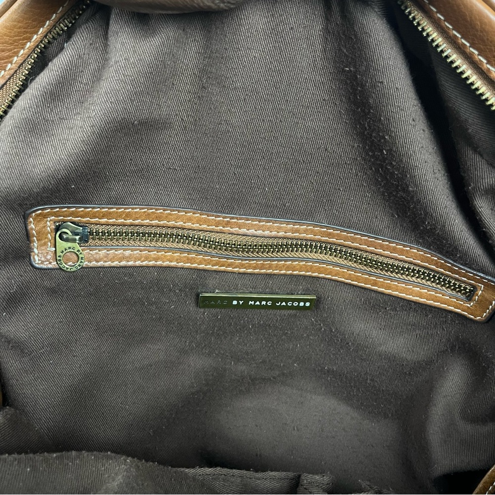 Marc by Marc Jacobs Classic Q Brown Leather 2Way Shoulder Bag Y2K Strap Vintage - Picture 12 of 12